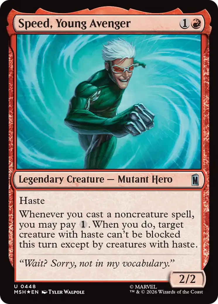 Speed, jeune Vengeur — Marvel Super Heroes — Magic: The Gathering