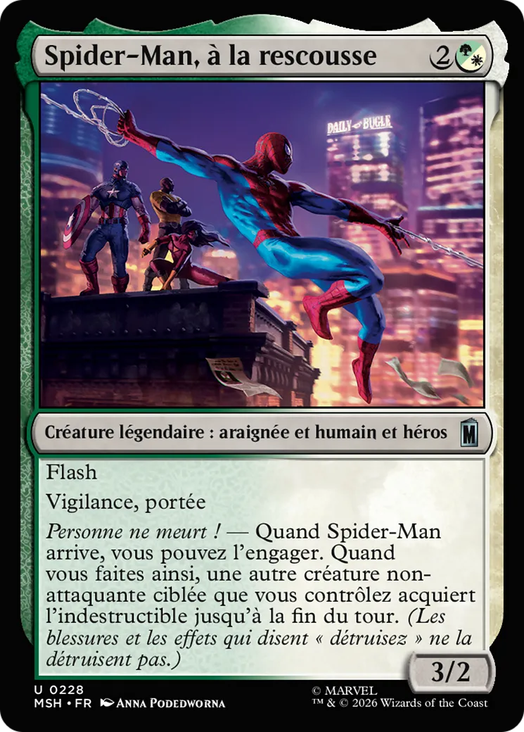 Spider-Man, à la rescousse — Marvel Super Heroes — Magic: The Gathering