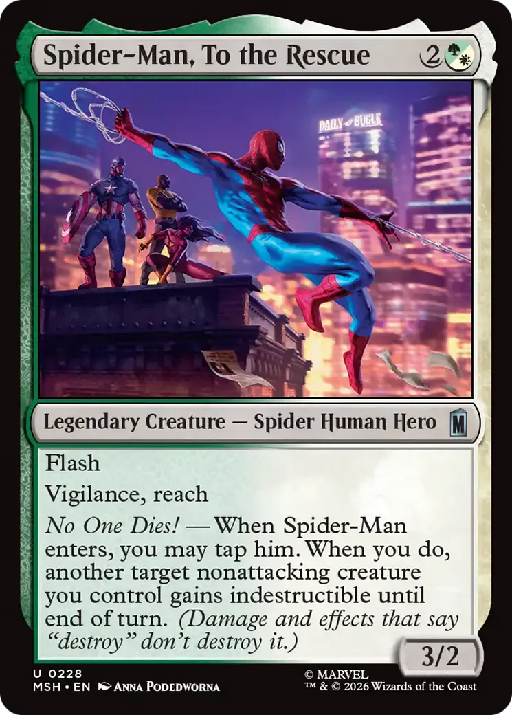 Spider-Man, To the Rescue — Marvel Super Heroes — Magic: The Gathering