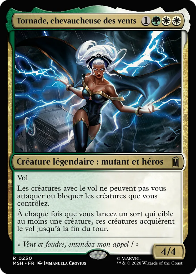 Tornade, chevaucheuse des vents — Marvel Super Heroes — Magic: The Gathering