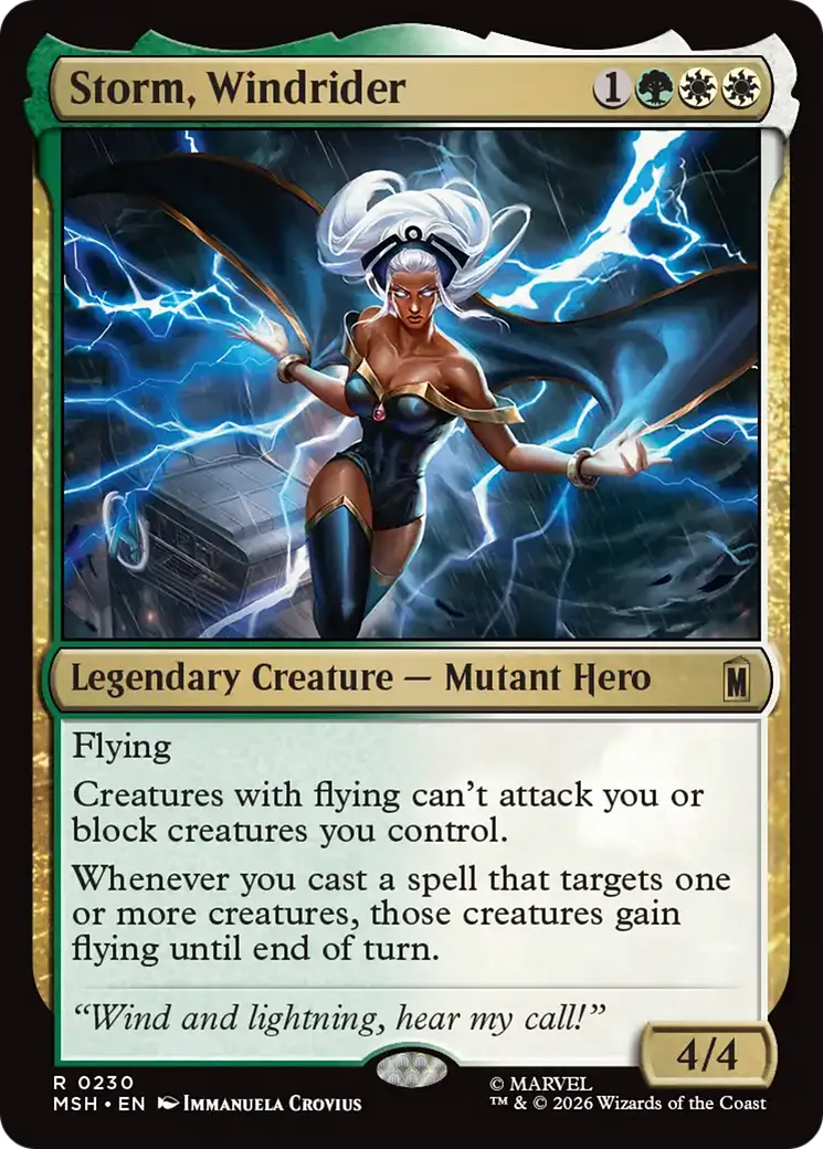 Storm, Windrider — Marvel Super Heroes — Magic: The Gathering