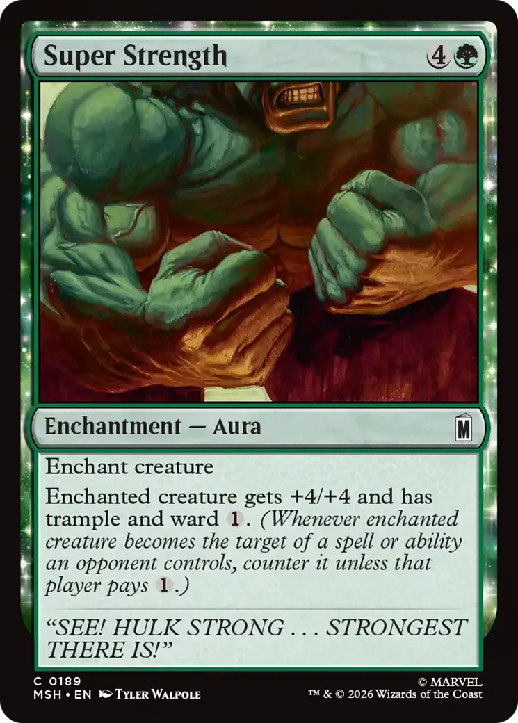 Super Strength — Marvel Super Heroes — Magic: The Gathering