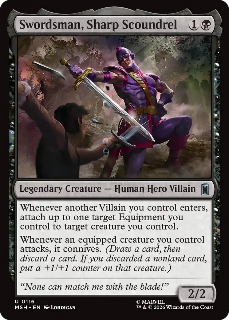 Swordsman, vaurien à la lame acérée — Marvel Super Heroes — Magic: The Gathering