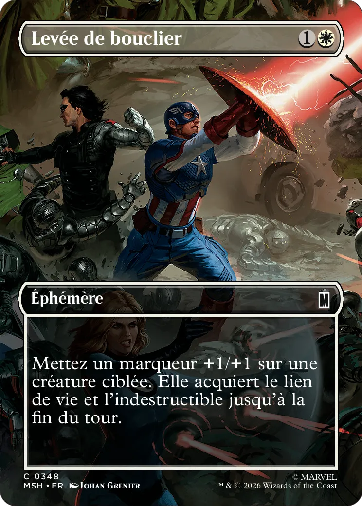 Levée de bouclier — Marvel Super Heroes — Magic: The Gathering