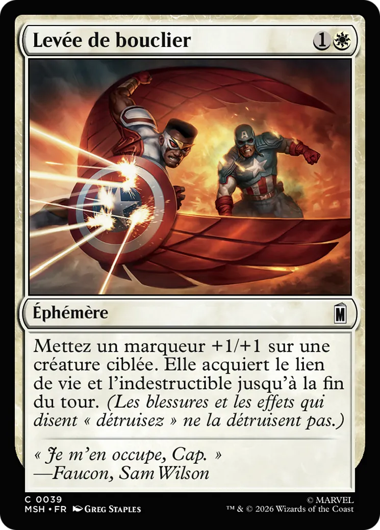 Levée de bouclier — Marvel Super Heroes — Magic: The Gathering