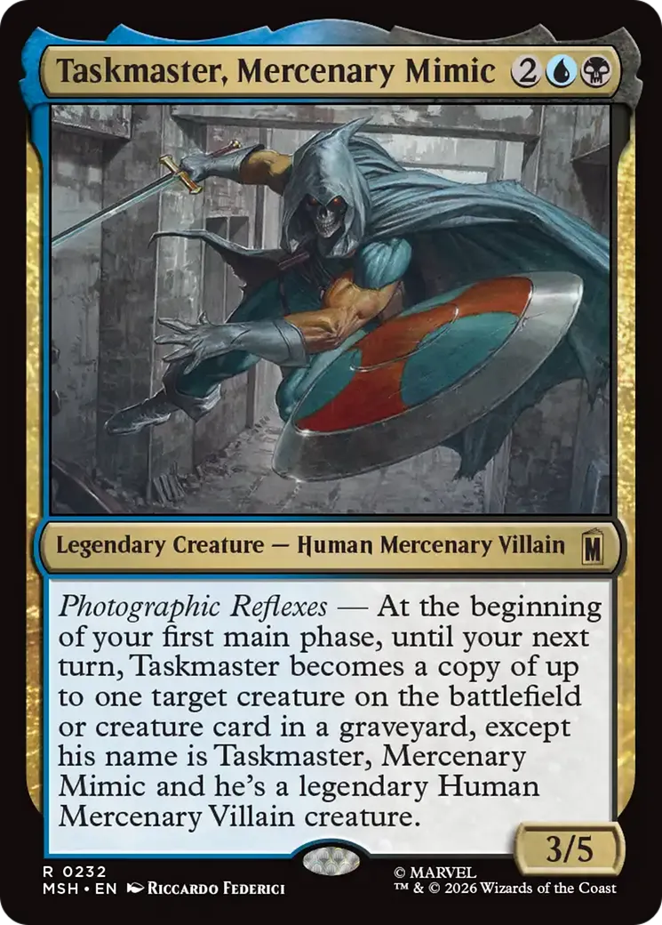 Taskmaster, Mercenary Mimic — Marvel Super Heroes — Magic: The Gathering