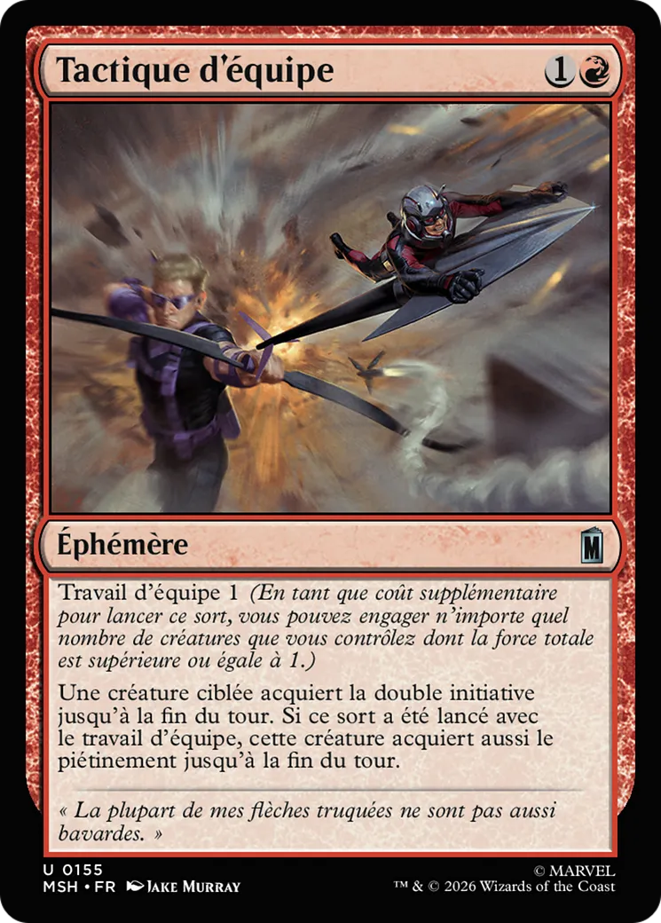 Tactique d'équipe from Marvel Super Heroes - Magic: The Gathering