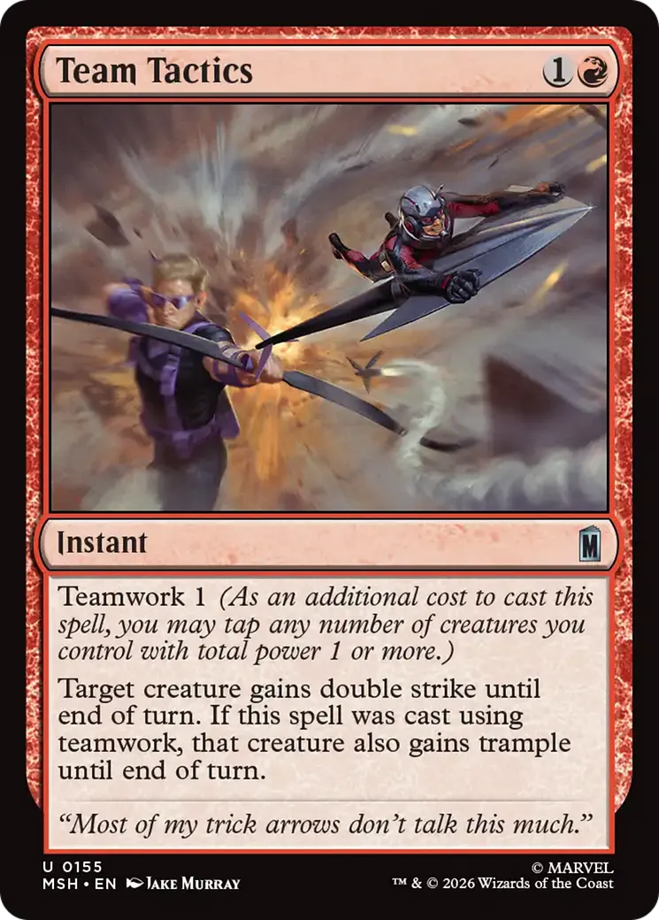Tactique d'équipe — Marvel Super Heroes — Magic: The Gathering
