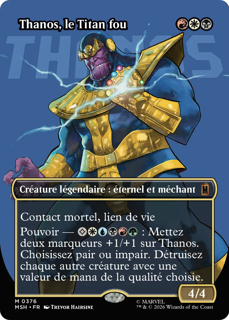 Thanos, le Titan fou — Marvel Super Heroes — Magic: The Gathering