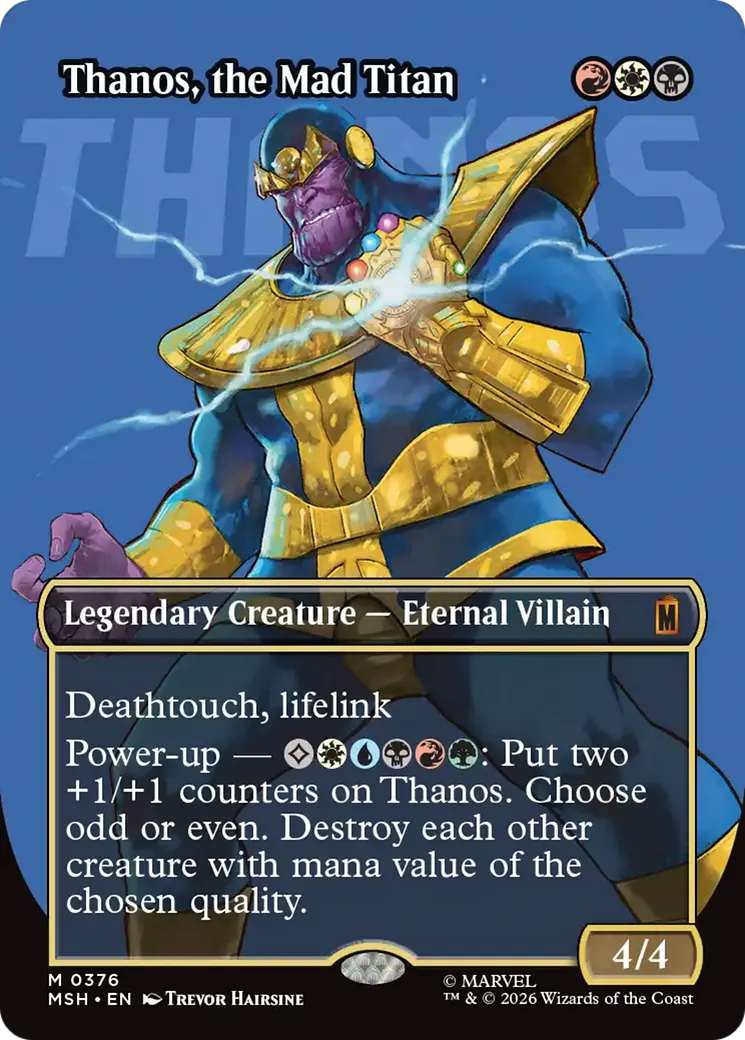 Thanos, the Mad Titan — Marvel Super Heroes — Magic: The Gathering