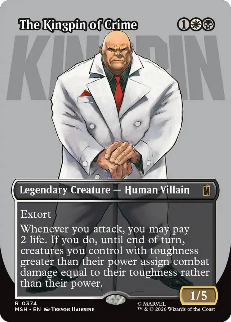 The Kingpin of Crime — Marvel Super Heroes — Magic: The Gathering