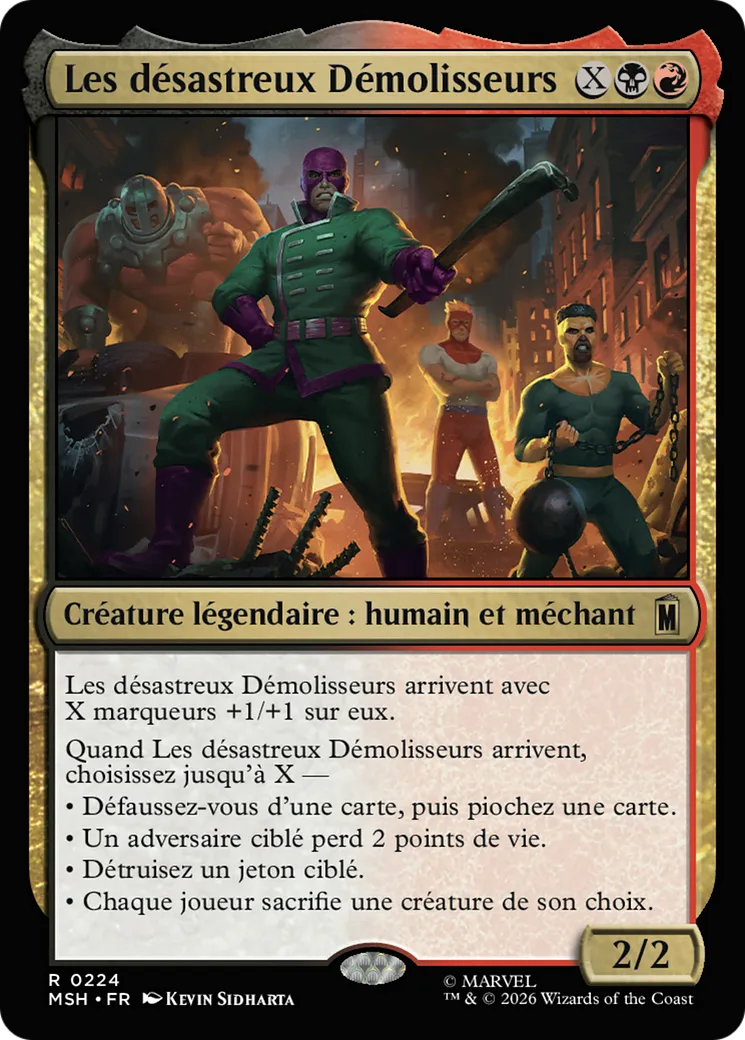 Les désastreux Démolisseurs — Marvel Super Heroes — Magic: The Gathering