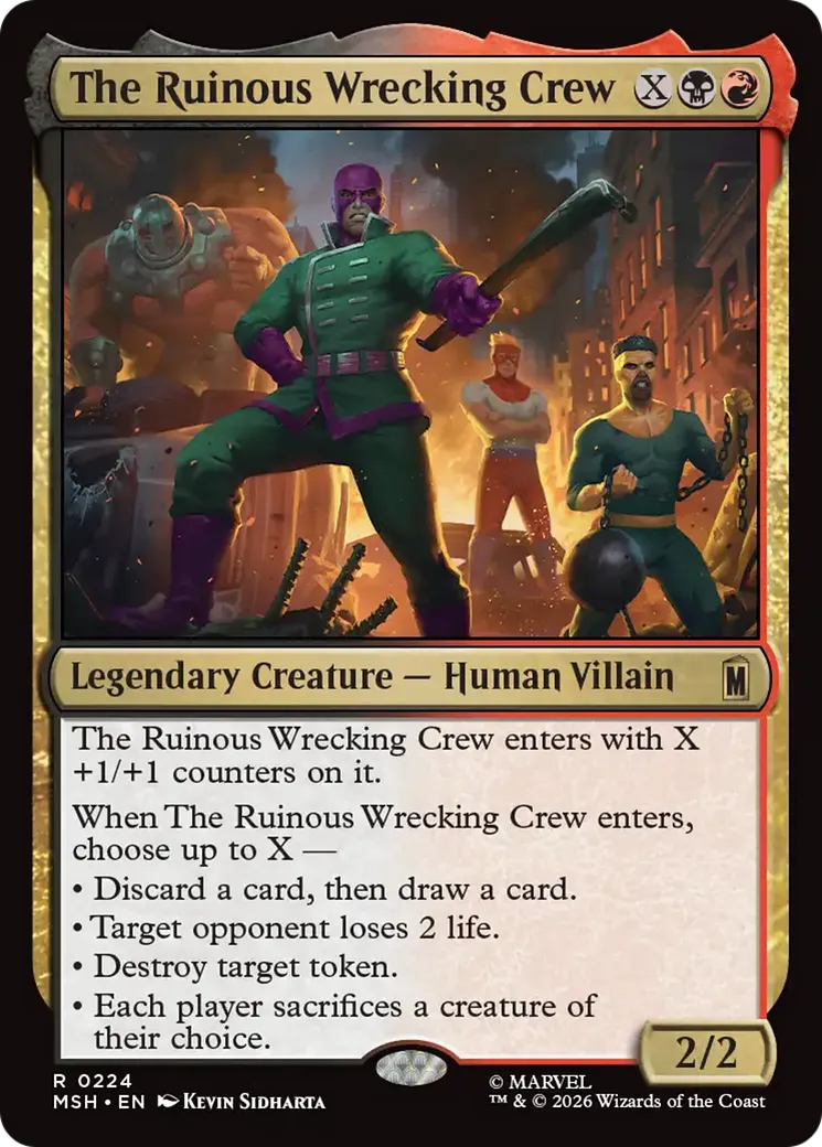 The Ruinous Wrecking Crew — Marvel Super Heroes — Magic: The Gathering
