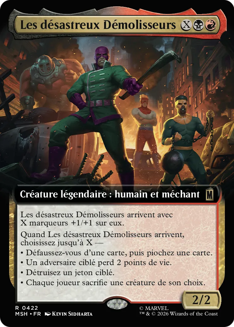 Les désastreux Démolisseurs — Marvel Super Heroes — Magic: The Gathering