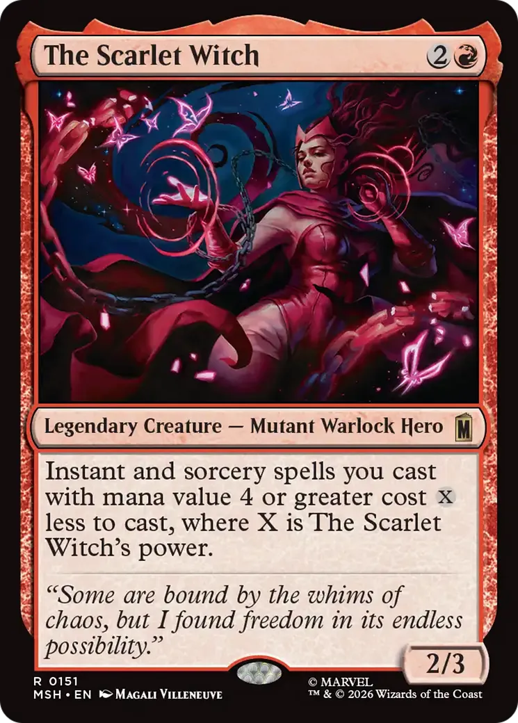 The Scarlet Witch — Marvel Super Heroes — Magic: The Gathering