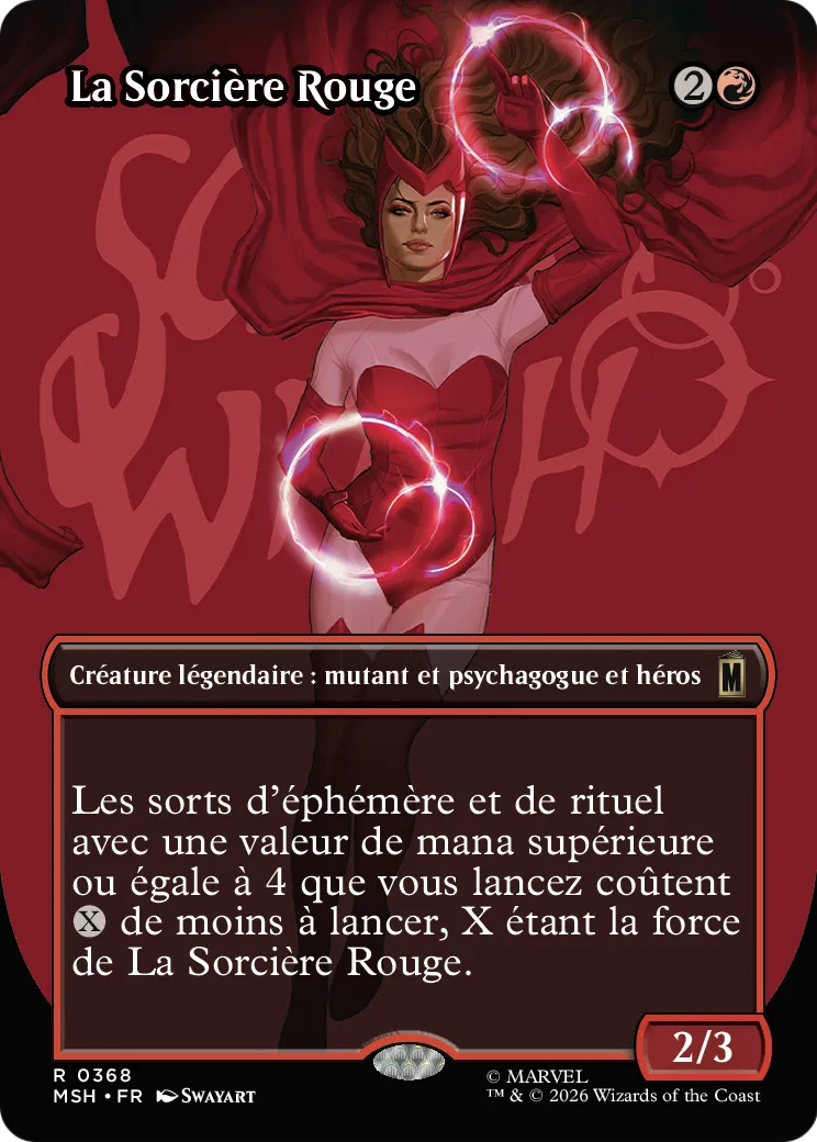 La Sorcière Rouge — Marvel Super Heroes — Magic: The Gathering