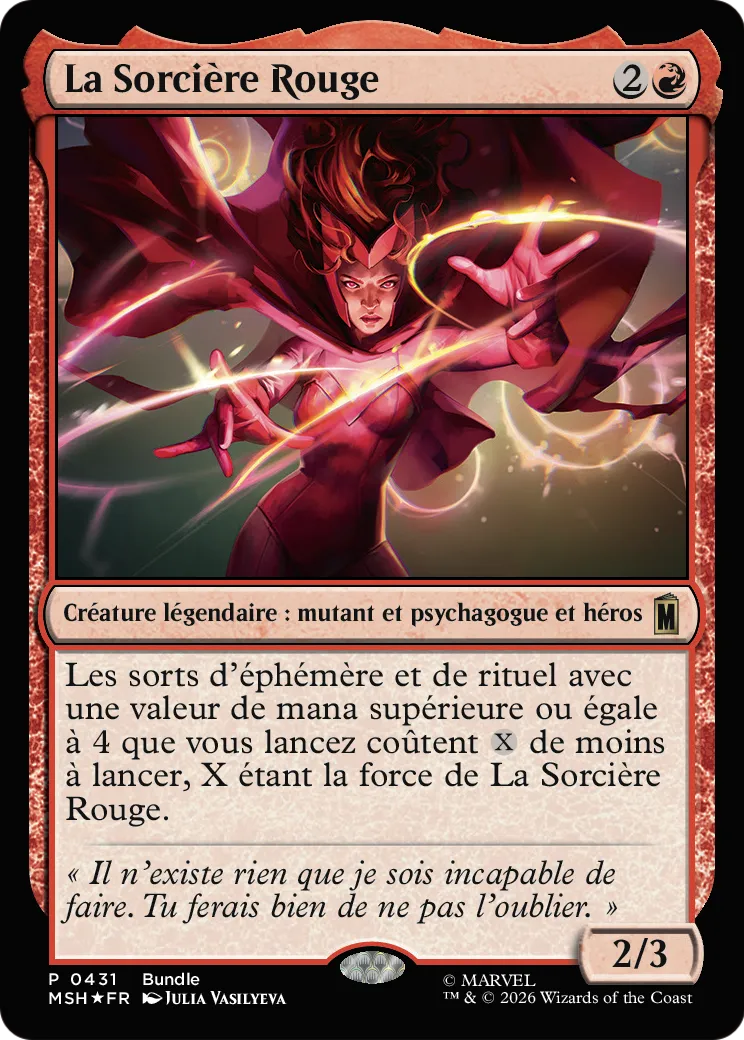 La Sorcière Rouge — Marvel Super Heroes — Magic: The Gathering
