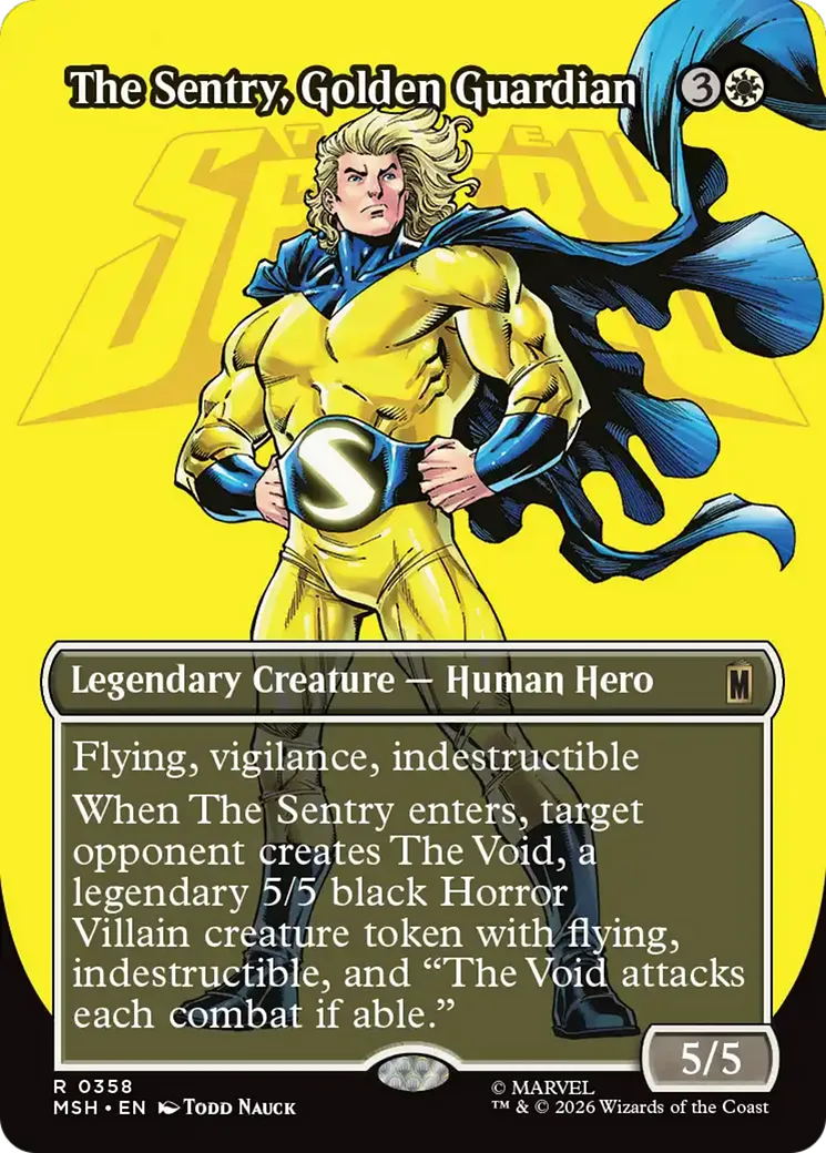 The Sentry, Golden Guardian — Marvel Super Heroes — Magic: The Gathering