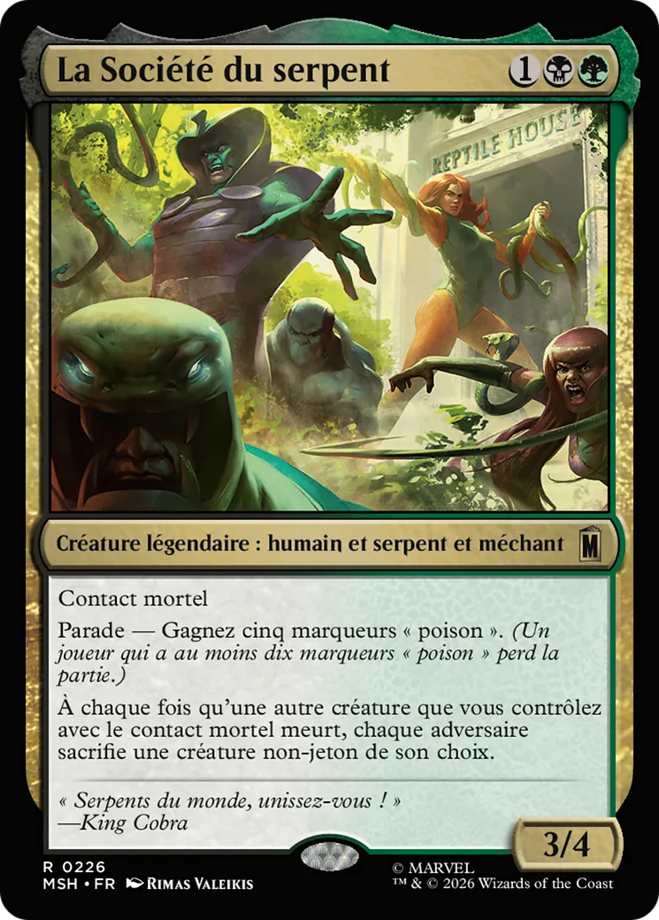 La Société du serpent — Marvel Super Heroes — Magic: The Gathering