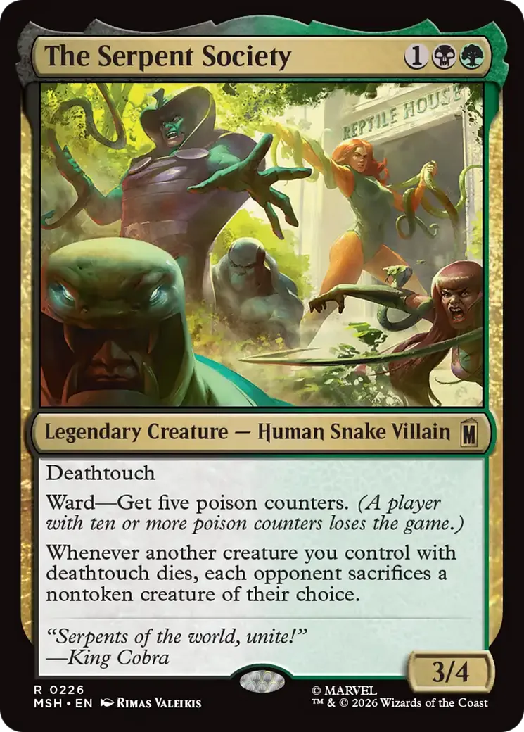 La Société du serpent — Marvel Super Heroes — Magic: The Gathering