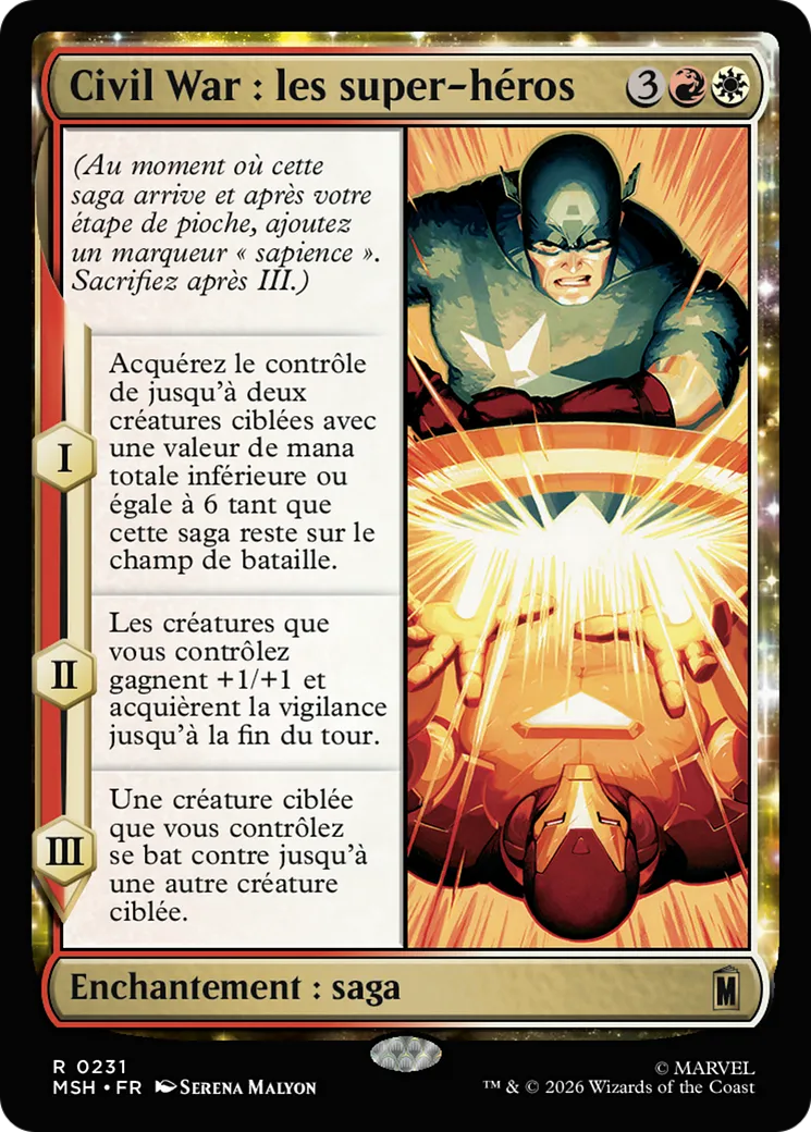 Civil War : les super-héros — Marvel Super Heroes — Magic: The Gathering