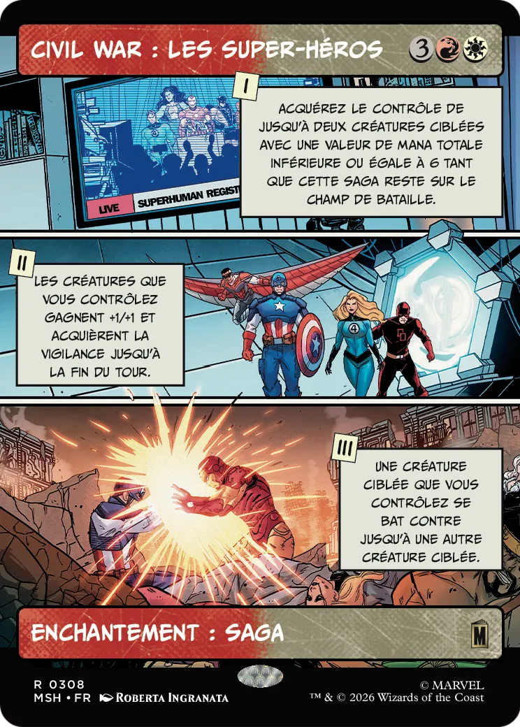 Civil War : les super-héros — Marvel Super Heroes — Magic: The Gathering