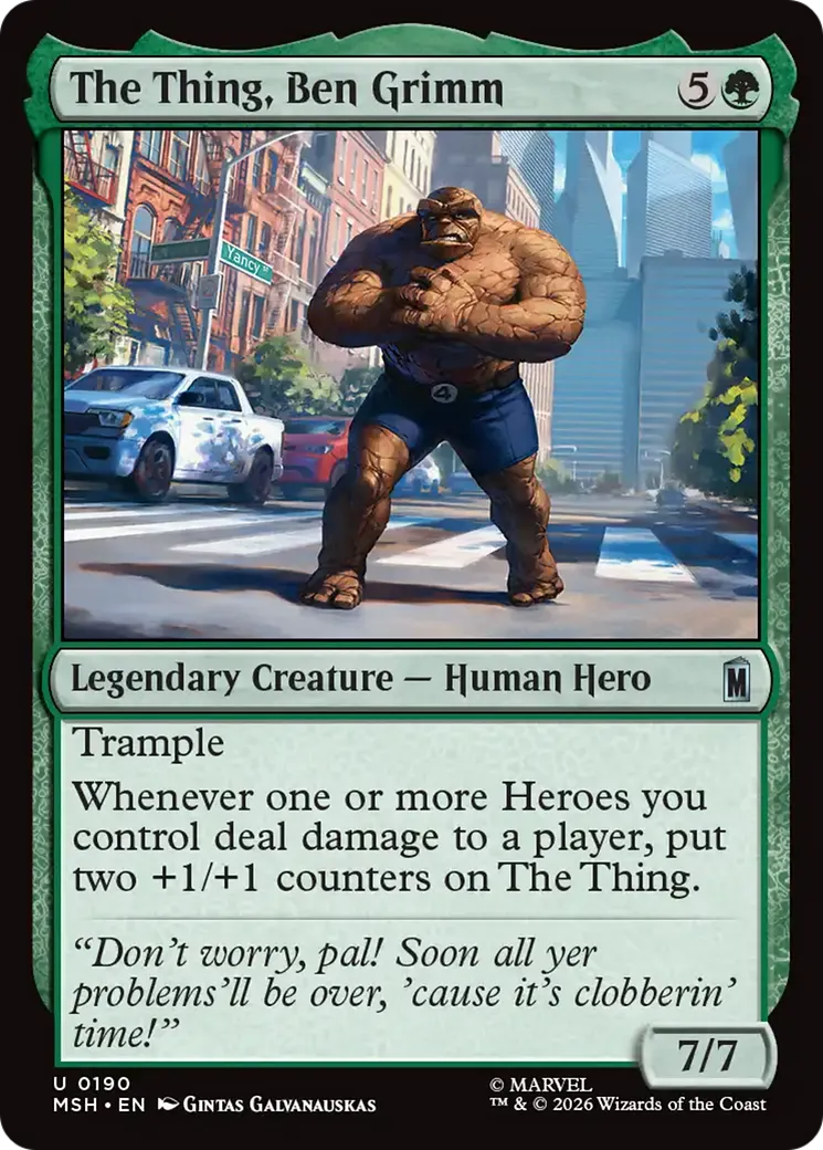 The Thing, Ben Grimm — Marvel Super Heroes — Magic: The Gathering