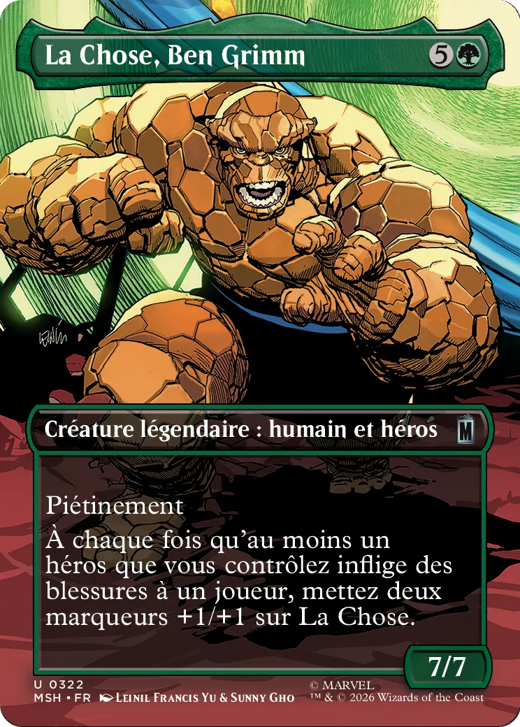La Chose, Ben Grimm — Marvel Super Heroes — Magic: The Gathering