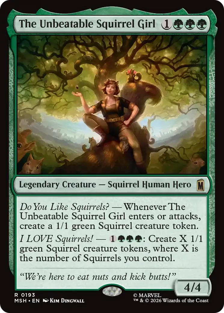 The Unbeatable Squirrel Girl — Marvel Super Heroes — Magic: The Gathering