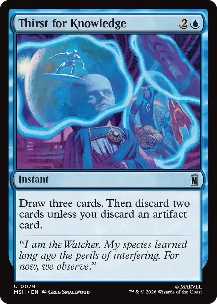 Soif de connaissance — Marvel Super Heroes — Magic: The Gathering