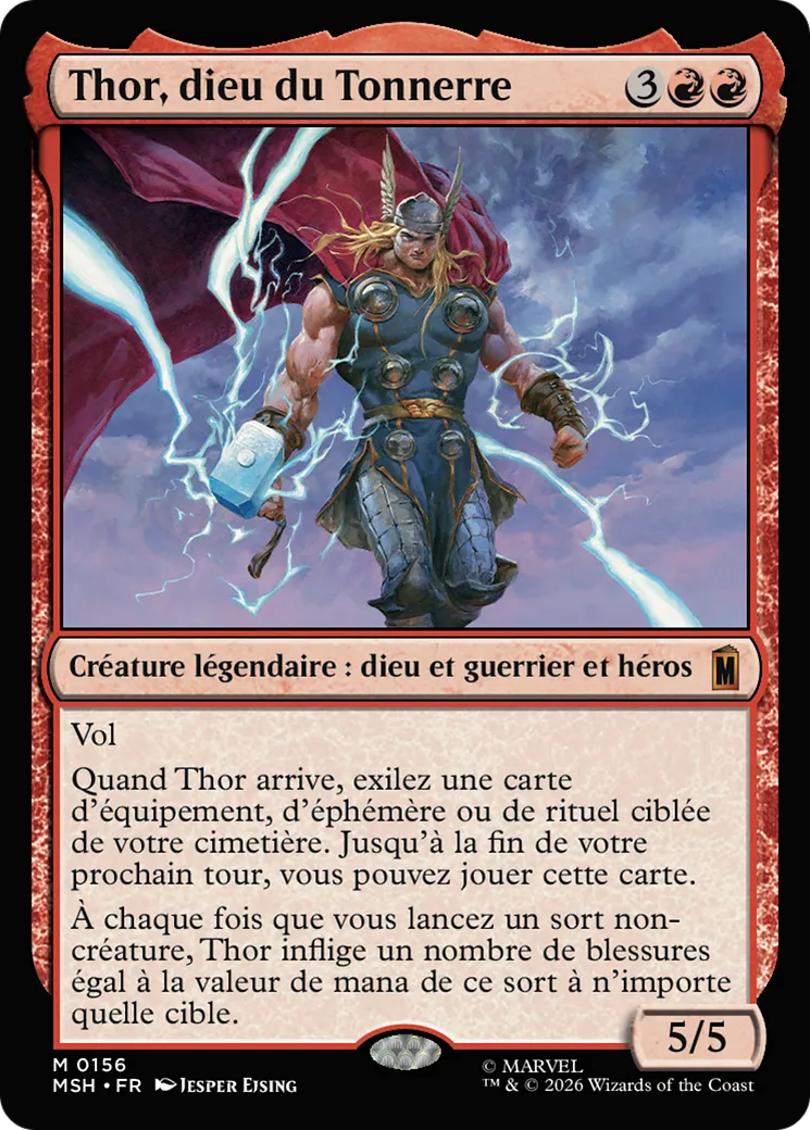 Thor, dieu du Tonnerre — Marvel Super Heroes — Magic: The Gathering