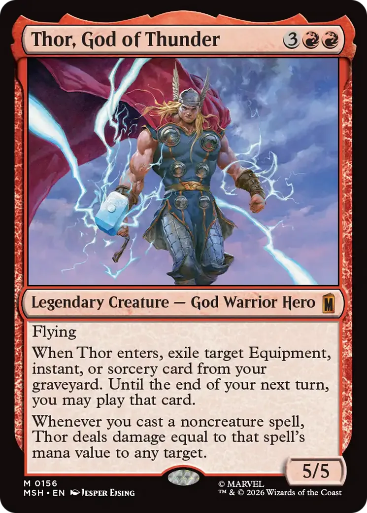 Thor, God of Thunder — Marvel Super Heroes — Magic: The Gathering