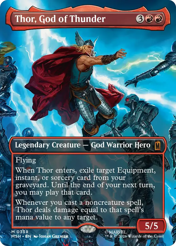 Thor, God of Thunder — Marvel Super Heroes — Magic: The Gathering