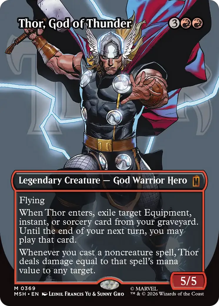 Thor, God of Thunder — Marvel Super Heroes — Magic: The Gathering