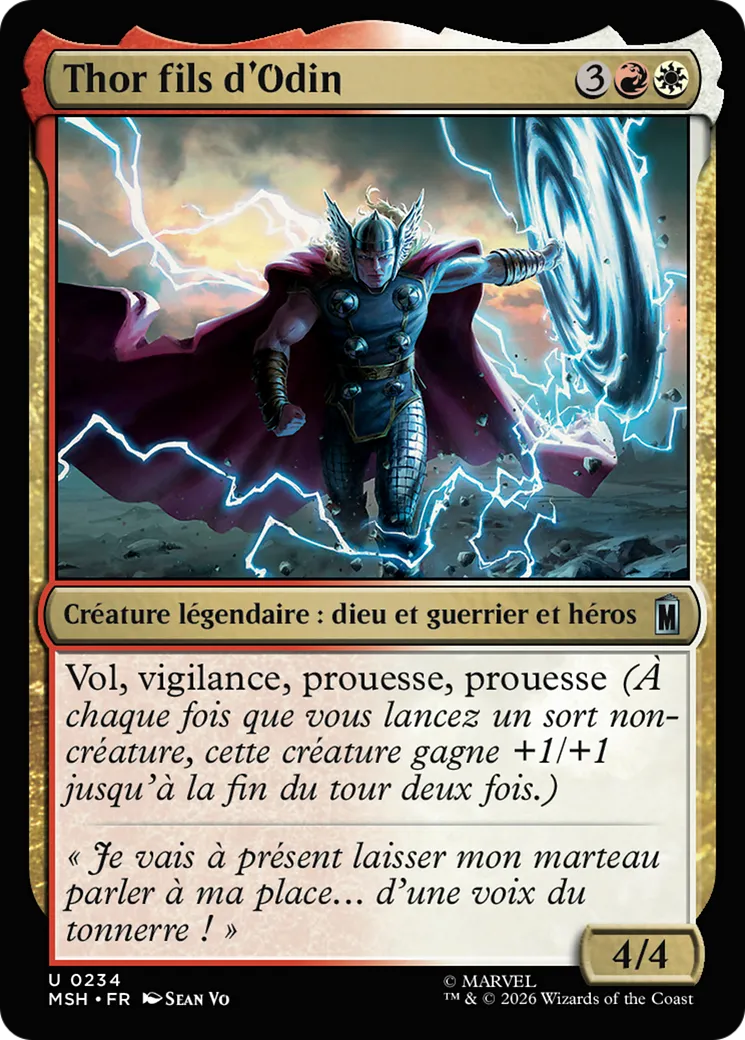 Thor fils d'Odin — Marvel Super Heroes — Magic: The Gathering