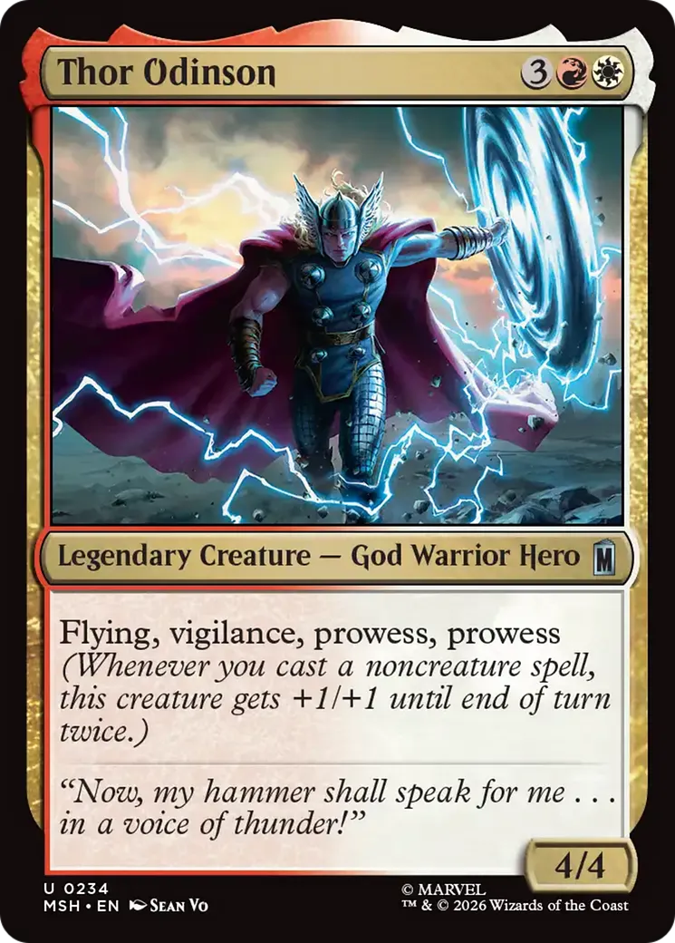 Thor fils d'Odin — Marvel Super Heroes — Magic: The Gathering