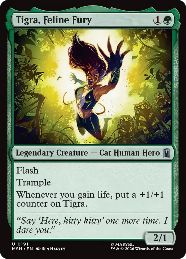 Tigra, Feline Fury — Marvel Super Heroes — Magic: The Gathering