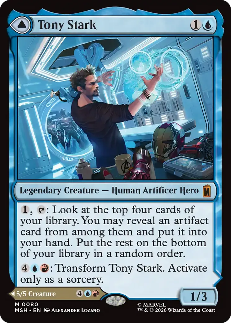 Tony Stark // The Invincible Iron Man — Marvel Super Heroes — Magic: The Gathering