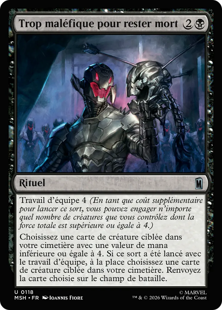 Trop maléfique pour rester mort — Marvel Super Heroes — Magic: The Gathering