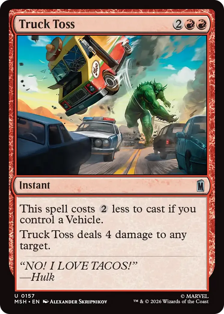 Truck Toss — Marvel Super Heroes — Magic: The Gathering