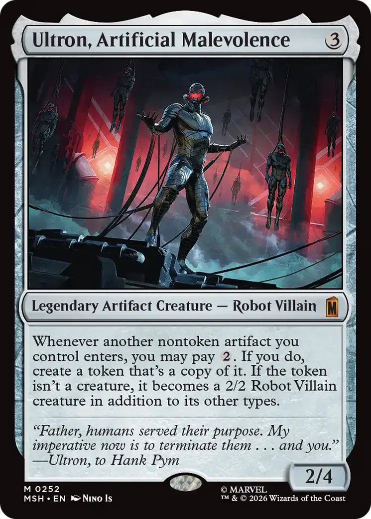 Ultron, Artificial Malevolence — Marvel Super Heroes — Magic: The Gathering