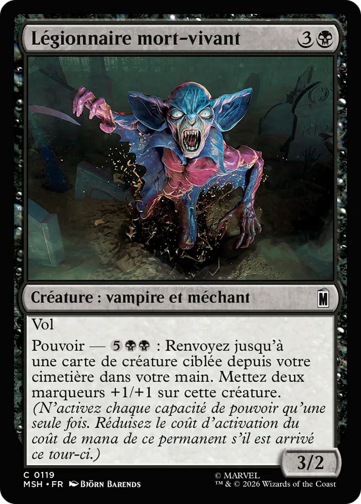 Légionnaire mort-vivant — Marvel Super Heroes — Magic: The Gathering
