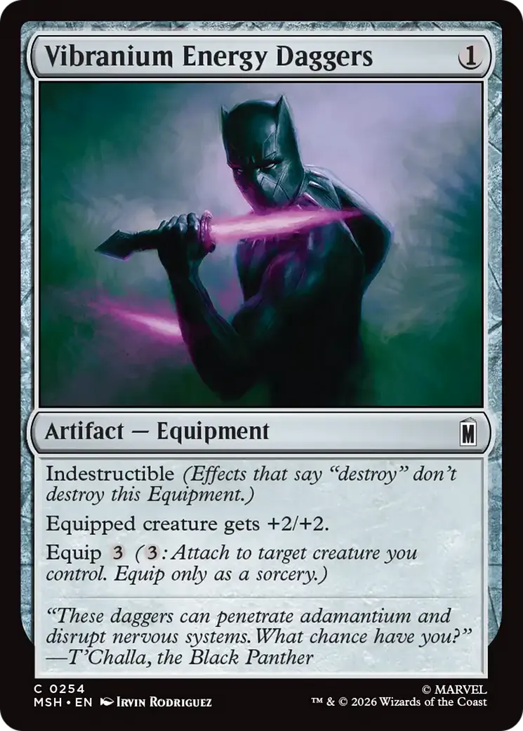 Vibranium Energy Daggers — Marvel Super Heroes — Magic: The Gathering
