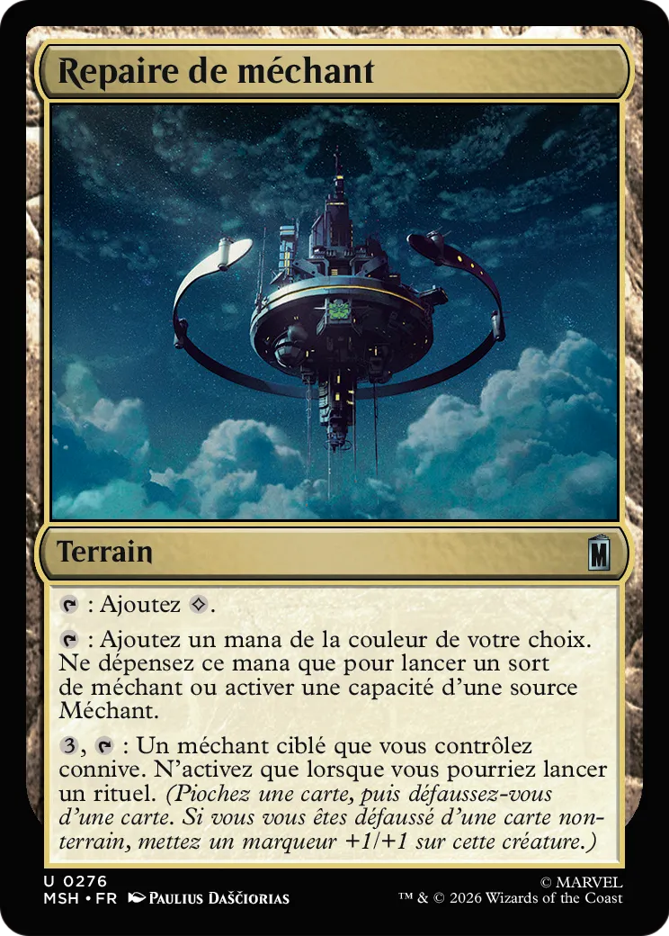 Repaire de méchant — Marvel Super Heroes — Magic: The Gathering