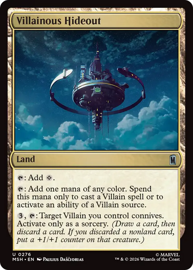 Villainous Hideout — Marvel Super Heroes — Magic: The Gathering