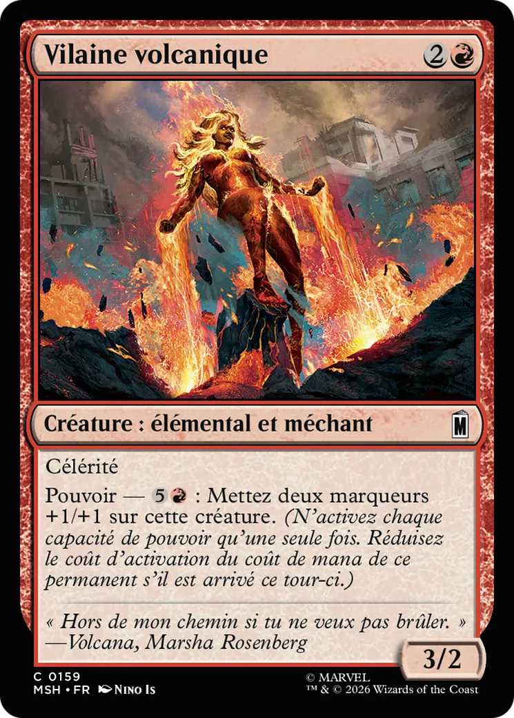 Vilaine volcanique — Marvel Super Heroes — Magic: The Gathering