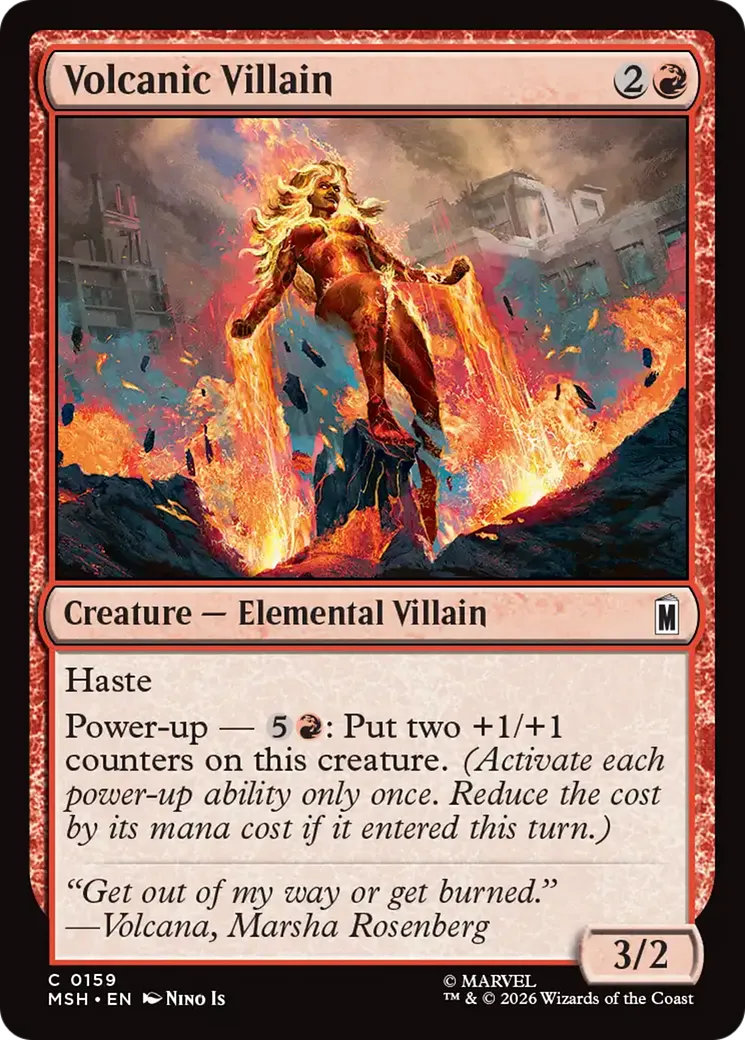 Volcanic Villain — Marvel Super Heroes — Magic: The Gathering
