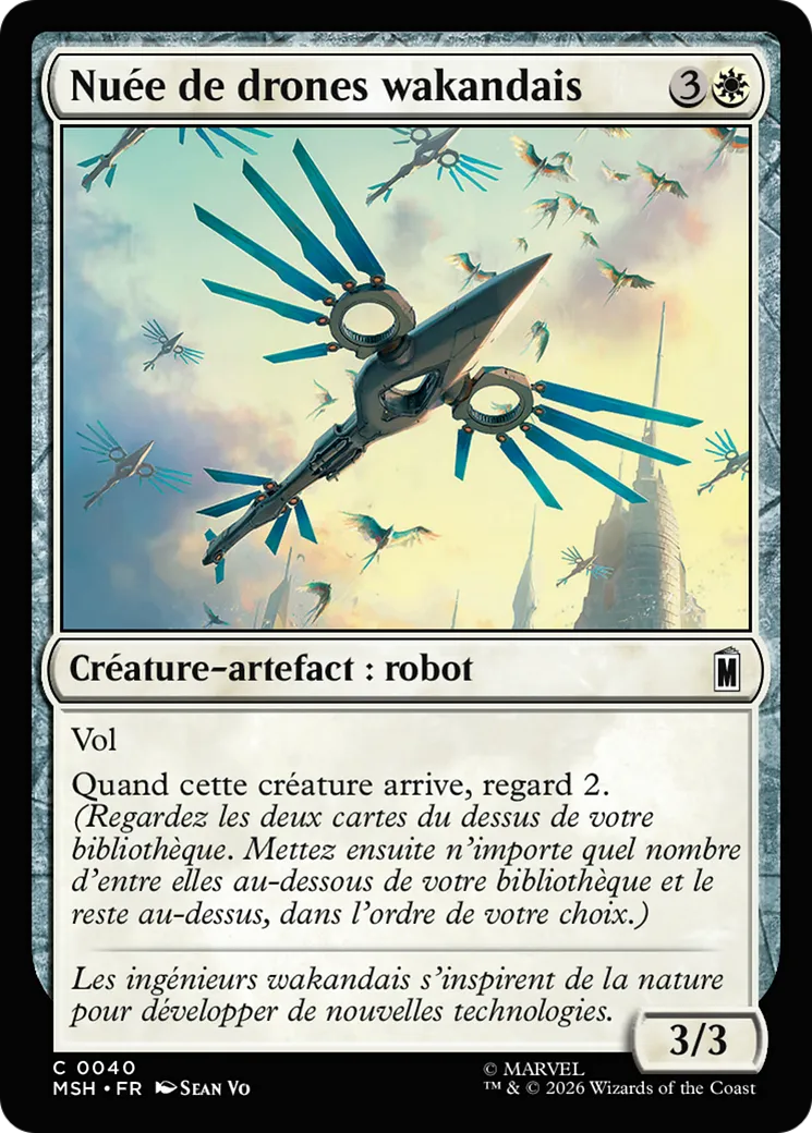 Nuée de drones wakandais — Marvel Super Heroes — Magic: The Gathering
