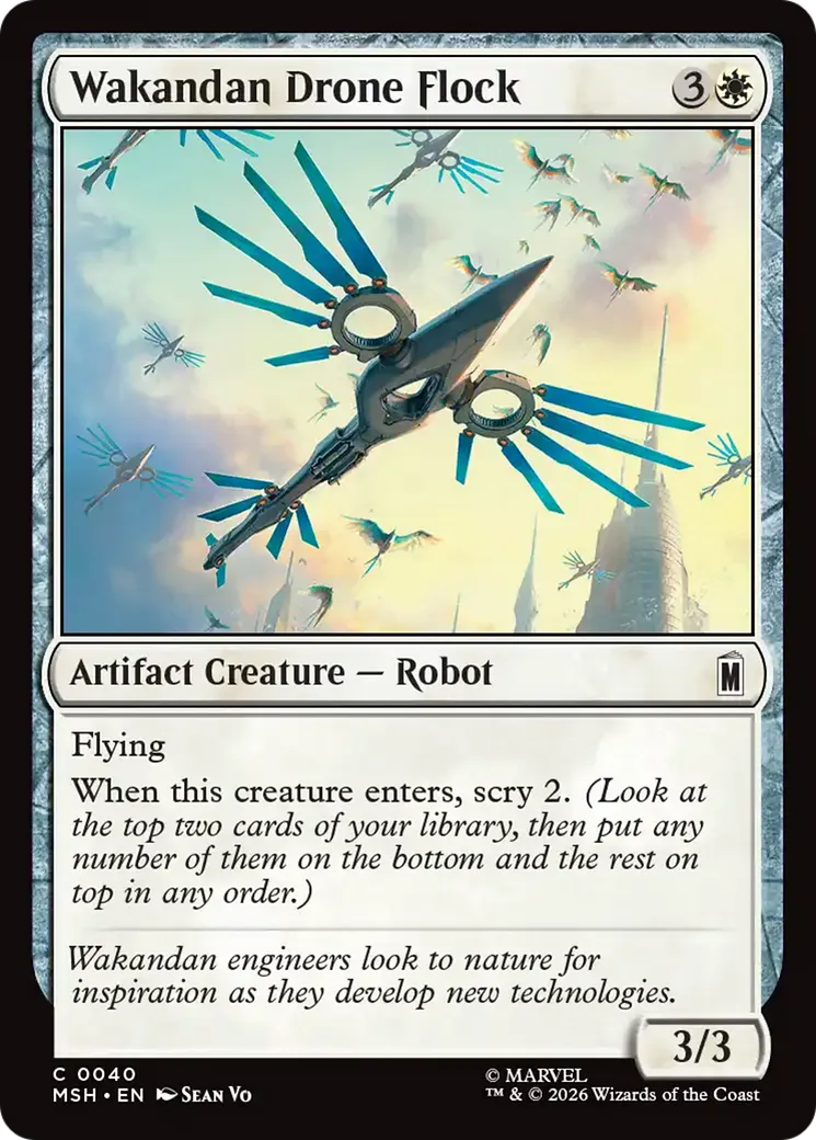 Wakandan Drone Flock — Marvel Super Heroes — Magic: The Gathering