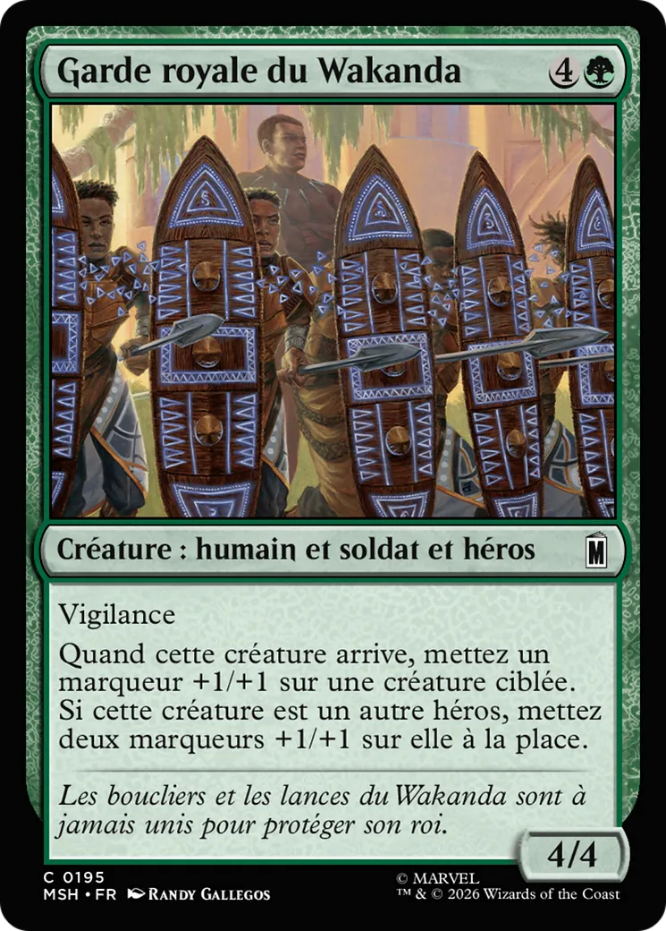 Garde royale du Wakanda — Marvel Super Heroes — Magic: The Gathering